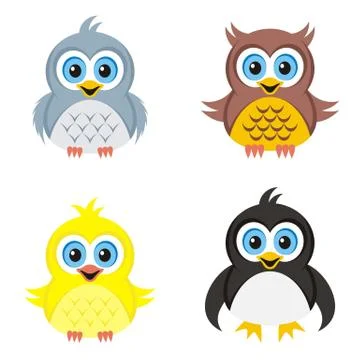 Birds icons Stock-Illustration