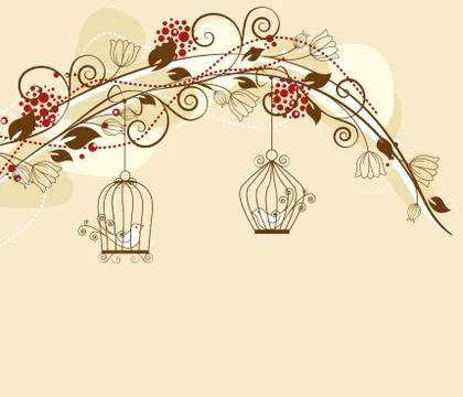 Birds Illustrazione stock