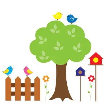 Birds Illustrazione stock