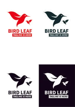 Birds Leaf Logo Template イラスト素材
