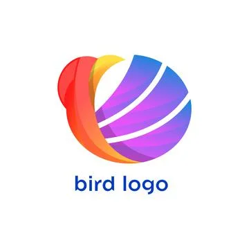 Birds logo Illustrazione stock