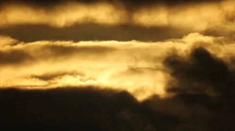 Birds in luminosity clouds Stock Footage 58223556