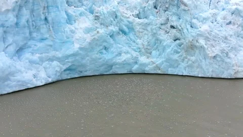 Birds migrating in the Arctic circle, flying close to an ice sheet, Aerial view Stock-Footage 297533244