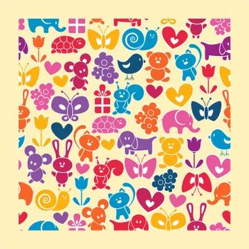 Birds pattern design Stock Illustration