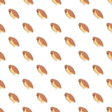 Birds repetitive pattern creating a playful background design イラスト素材