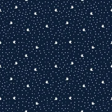 Birds seamless pattern Illustration