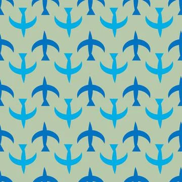 Birds seamless pattern Stock Illustration