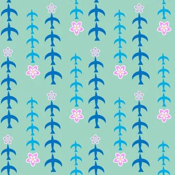 Birds seamless pattern Stock Illustration