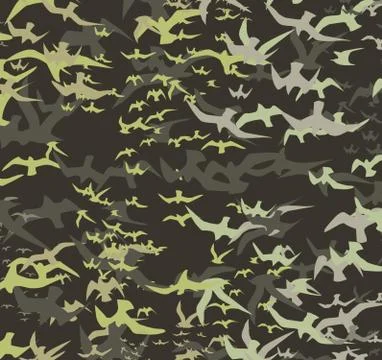Birds silhouette sets vector art Illustrazione stock