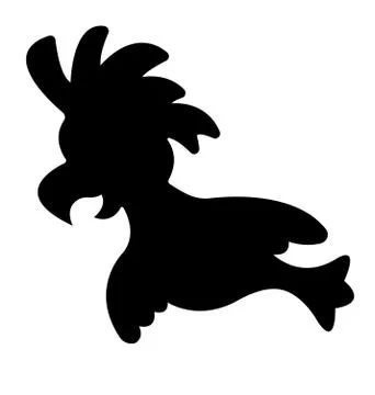 Bird's Silhouette Vector EPS 10 Stock Illustration