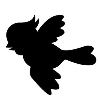 Bird's Silhouette Vector EPS 10 Stock Illustration