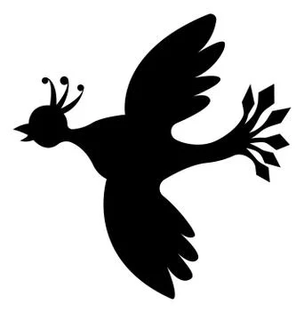 Bird's Silhouette Vector EPS 10 Stock Illustration
