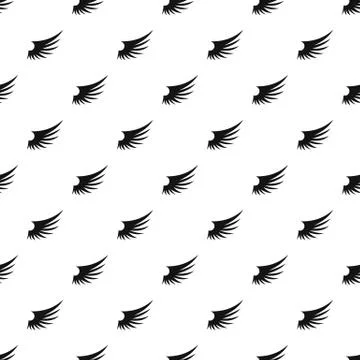 Birds wing pattern, simple style Stock Illustration