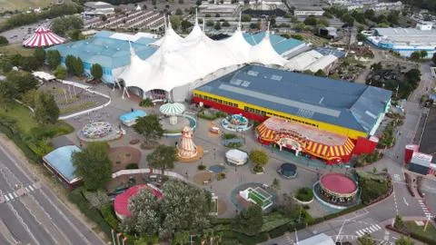 Birdseye view of Butlins Stock Photos