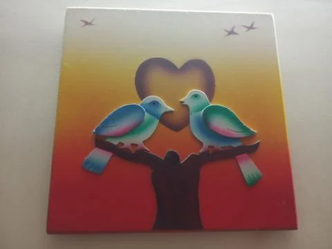 BirdsPhotoFrame Foto stock