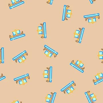Bireme ancient ship vector seamless pattern Stock Illustration