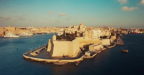 Birgu Vittoriosa, Malta Stock Footage 74990509
