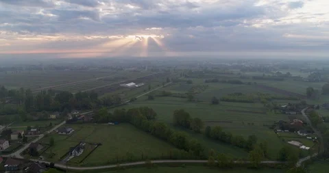 Birkenau sunrise 1 Stock Footage 110801375