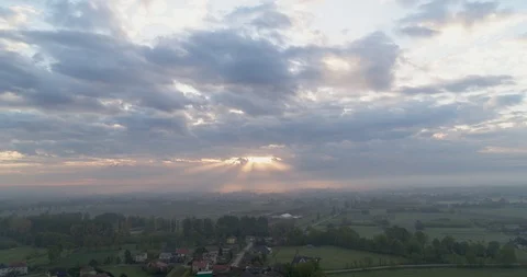 Birkenau sunrise 2 Stock Footage 110801028