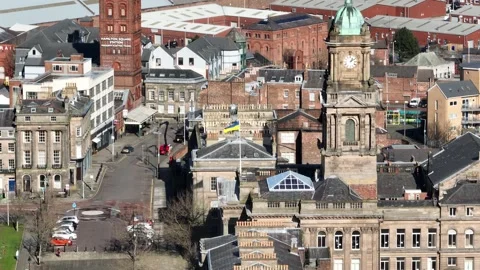Birkenhead Town Hall Stockbeeldmateriaal 348096867