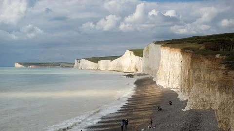 Birling Gap View West Stock-Fotos