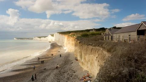 Birling Gap View West Stock Photos
