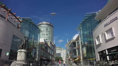 Birmingham Aerial template for camera Stock Footage 80367928