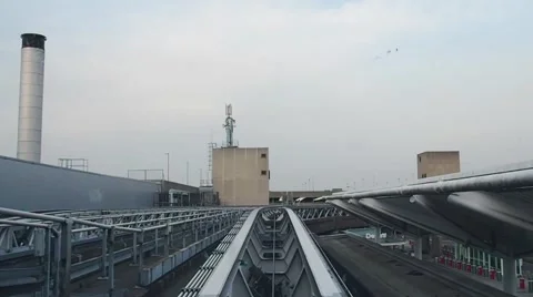 Birmingham Airport Train Inside Stock Footage 45595666