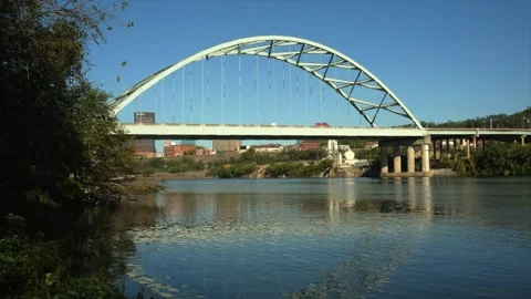 Birmingham Bridge Pittsburgh Stock Footage 320805732
