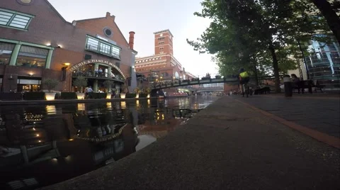Birmingham Canal Timelapse Stock-Footage 68093444