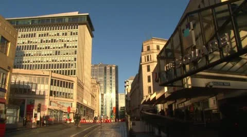Birmingham City Centre Stock Footage 21909473