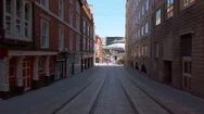 Birmingham City Centre Streets Empty During Coronavirus Lockdown Stock Footage