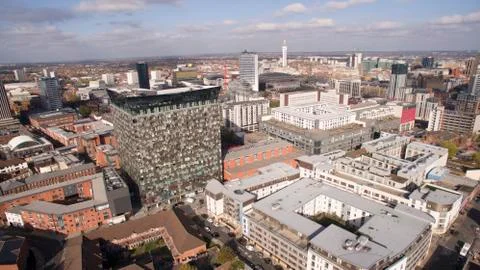 Birmingham the Cube from the air Stock Photos