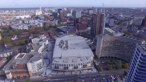 Birmingham Five ways aerial view in 4K Stock Footage 82906868