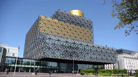 Birmingham Library Stock Footage 49938840