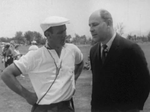 Birmingham, MI - 6/14/61: Interview with Arnold Palmer Stock Footage 234386213