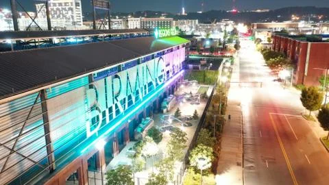 Birmingham at Night Stock Photos