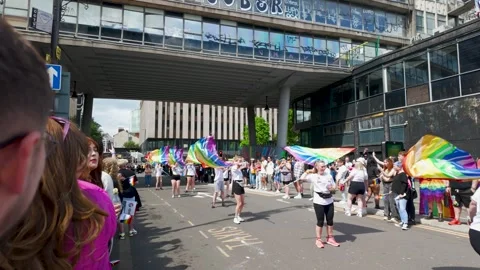 Birmingham Pride Parade March Stock Footage 276324646