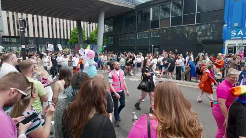 Birmingham Pride Parade March Stock Footage 276324669