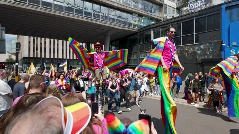 Birmingham Pride Parade March Stock Footage 276325046