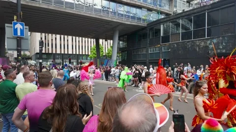 Birmingham Pride Parade March Stock Footage 276325047