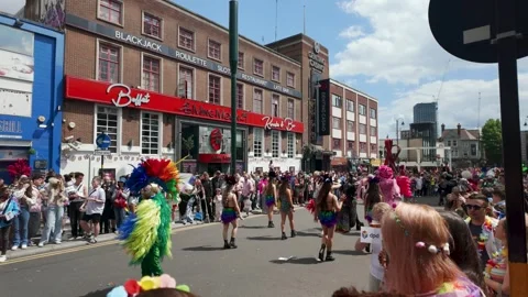 Birmingham Pride Parade March Stock Footage 276325188