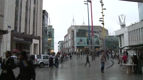 Birmingham Shopping District B Roll Video stock 40238008