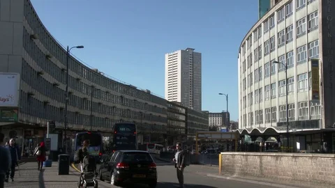 Birmingham Smallbrook Queensway Stock Footage 76194650