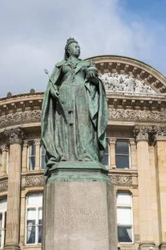 Birmingham, UK, October 3rd, 2017 : Statue of Queen Victoria in Birmingham,UK Stock Photos