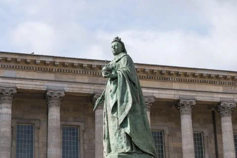 Birmingham, UK, October 3rd, 2017 : Statue of Queen Victoria in Birmingham,UK Stock Photos
