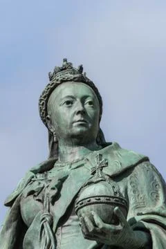 Birmingham, UK, October 3rd, 2017 : Statue of Queen Victoria in Birmingham,UK Stock Photos