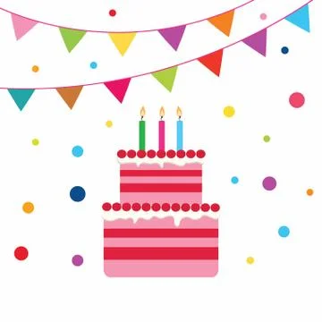 Birrhday cake celebration Stock-Illustration