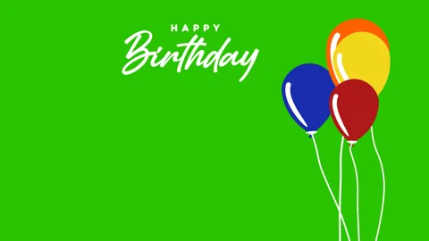 Birtdhay green screen Stock Footage 273206899