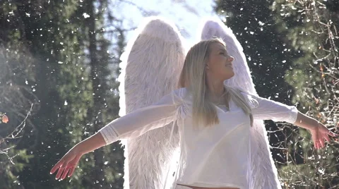 Birth of an Angel Stock Footage 44441502